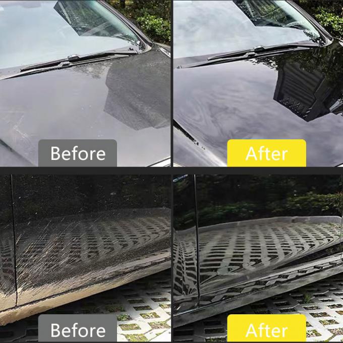 clean vehicle after using GETSUN foam car wash soap — streak-free finish