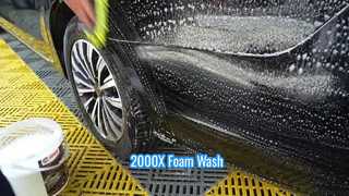 Shampoing concentré pour voiture 2000X | Lavage de voiture en mousse riche et processus de nettoyage sans rayures