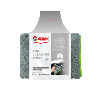 Un buen precio. Polyamida de poliéster Microfibra de lavado de coches Tejido detallado Toallas 39.5x39.5cm en línea