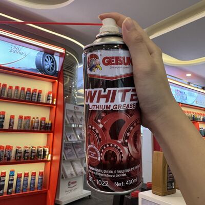 Bom preço. GETSUN 400ML Lubrificante de borrifos de gordura de lítio branco - Lubrificante polivalente resistente à corrosão para utilização automotiva e industrial on-line